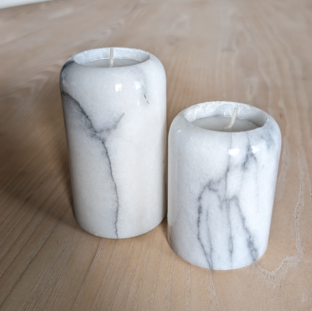 🌱Marble Votive Set